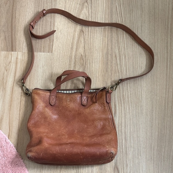 Brown Leather madewell mini transport tote - Picture 6 of 8